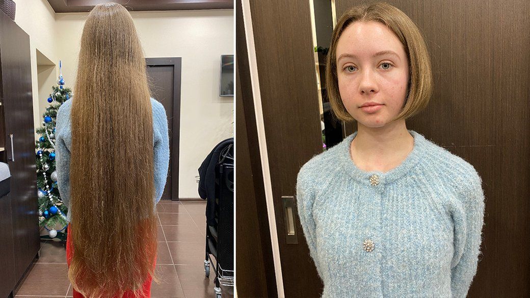 Задля ЗСУ школярка обрізала 17-річну косу