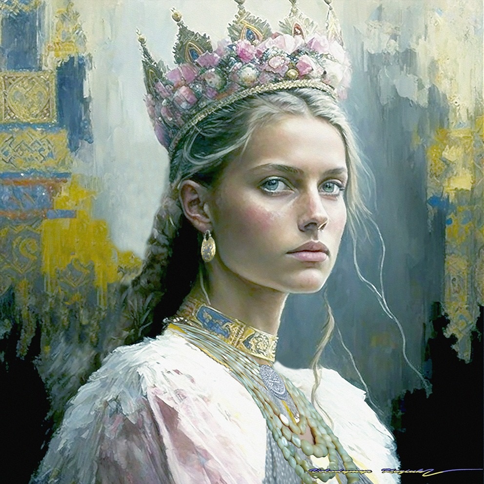ФОТОФАКТ: український художник за допомогою ШІ створив портрет королеви Франції Анни