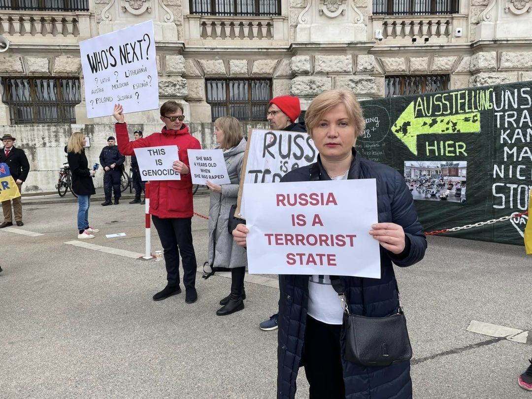 У Відні українці пікетували штаб-квартиру ОБСЄ через росіян