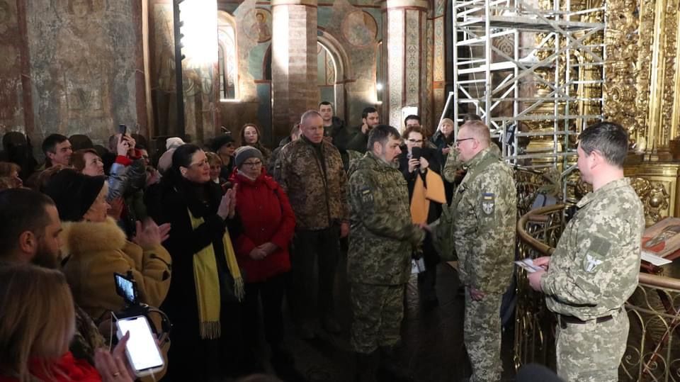 У Софійському соборі відкрили виставку про російсько-українські війни XII–XXI ст, фото
