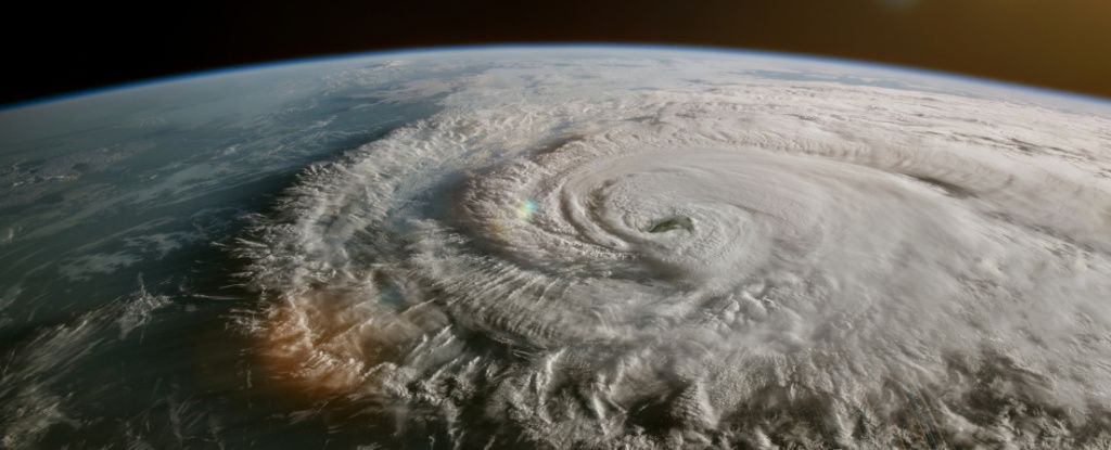 Супутниковий знімок тропічного шторму. Згідно дослідження до 2100 року майже половина території Землі може увійти у нові кліматичні зони.