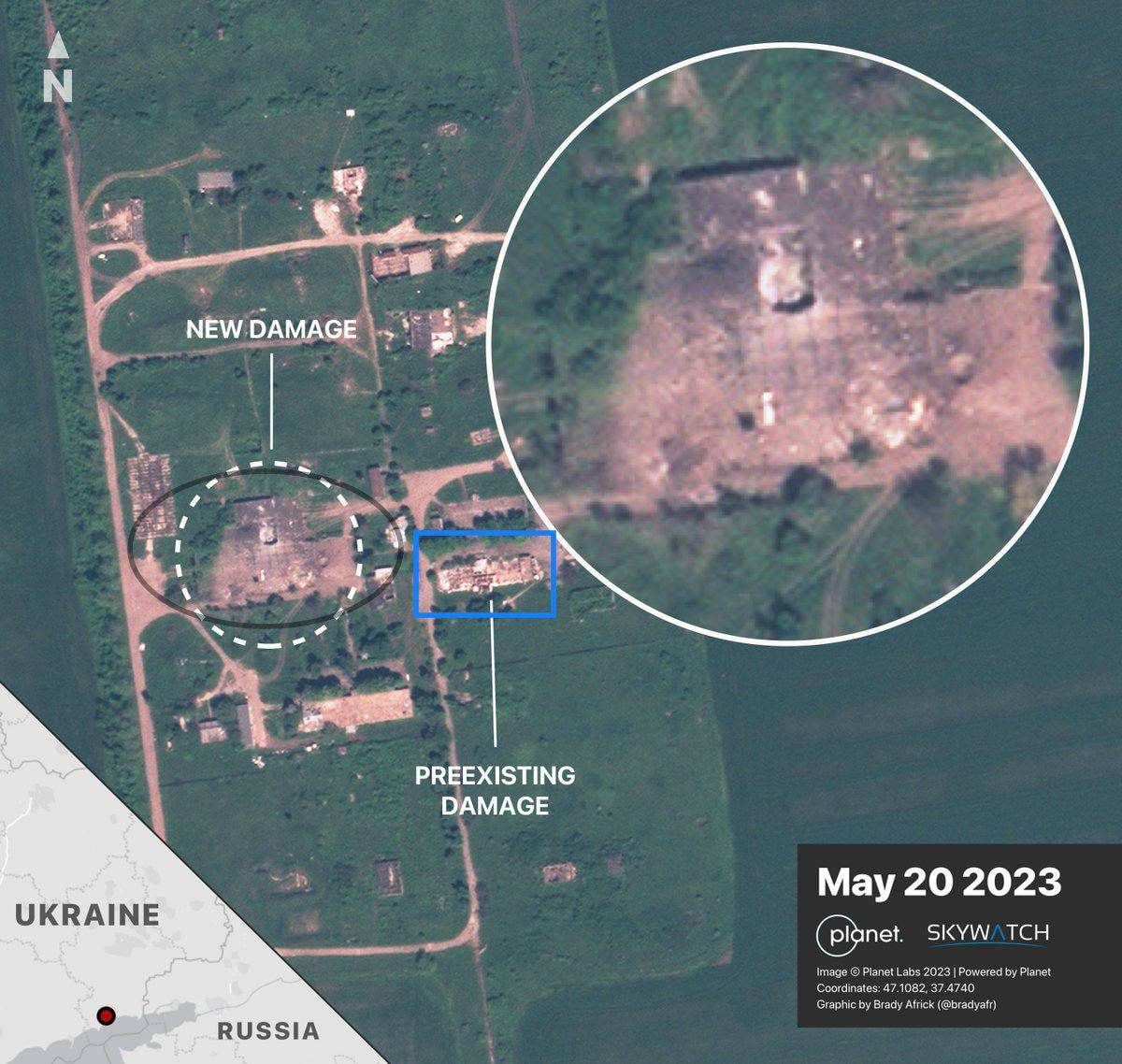 Фотофакт: ракетою Storm Shadow знищено передовий командний пункт росармії у Маріуполі