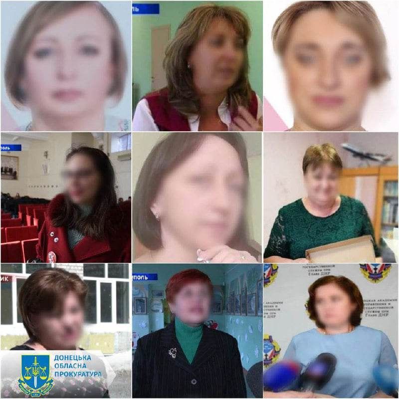 Педагоги-колаборанти: дев'ятьом викладачам Донеччини повідомлено про підозру