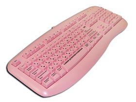 Рожеві клавіші для білявок