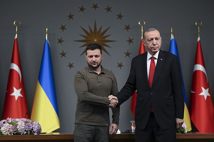 Турецький та український президенти під час пресконференції