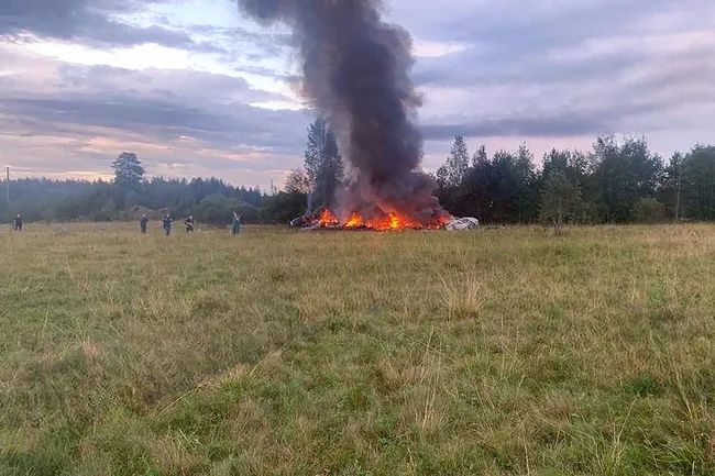 У Тверській області розбився літак з керівництвом ПВК Вагнер: на борту були Пригожин та Уткін