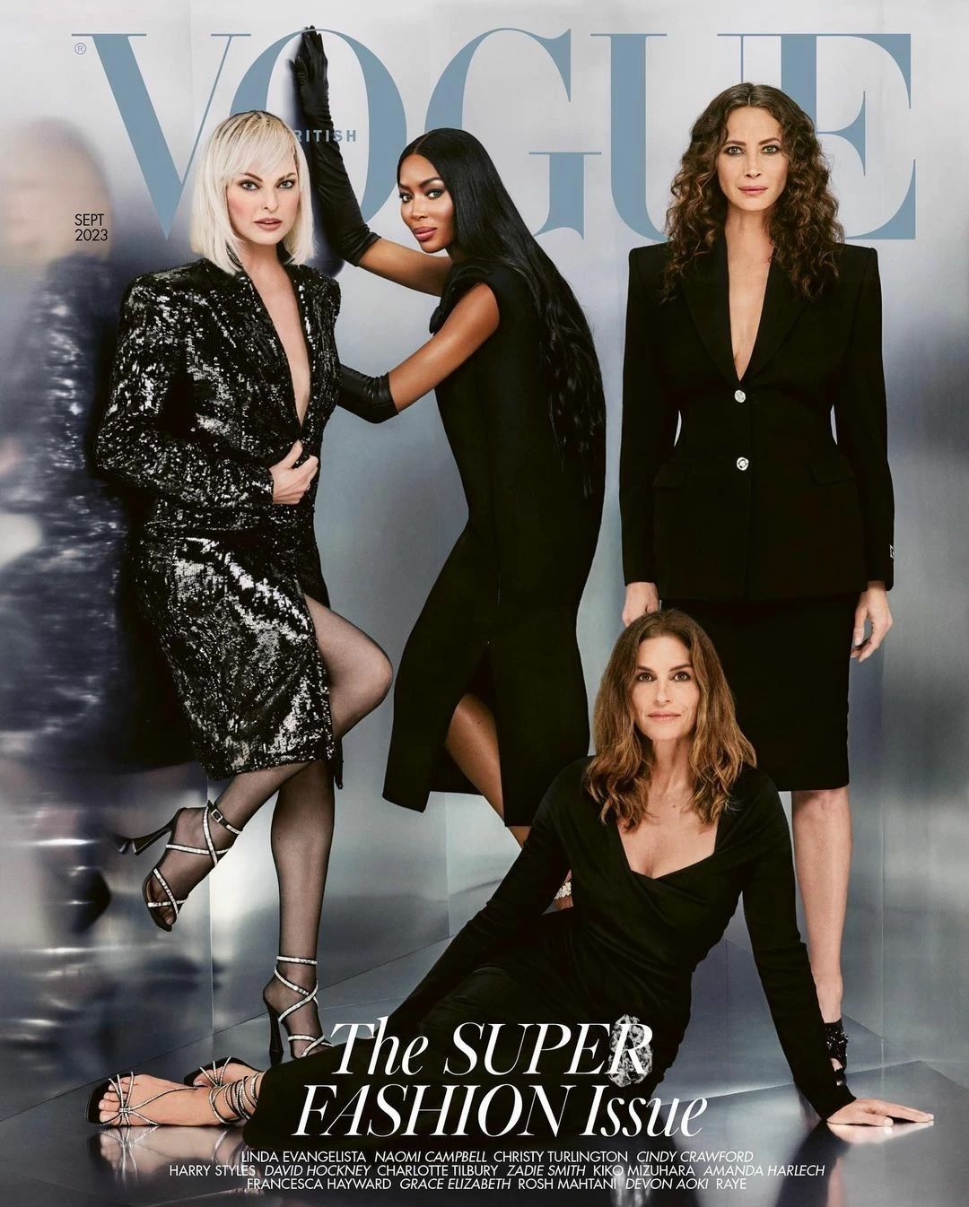 Майже 34 роки по тому Сінді, Крісті, Лінда та Наомі возз’єдналися для нової обкладинки Vogue.