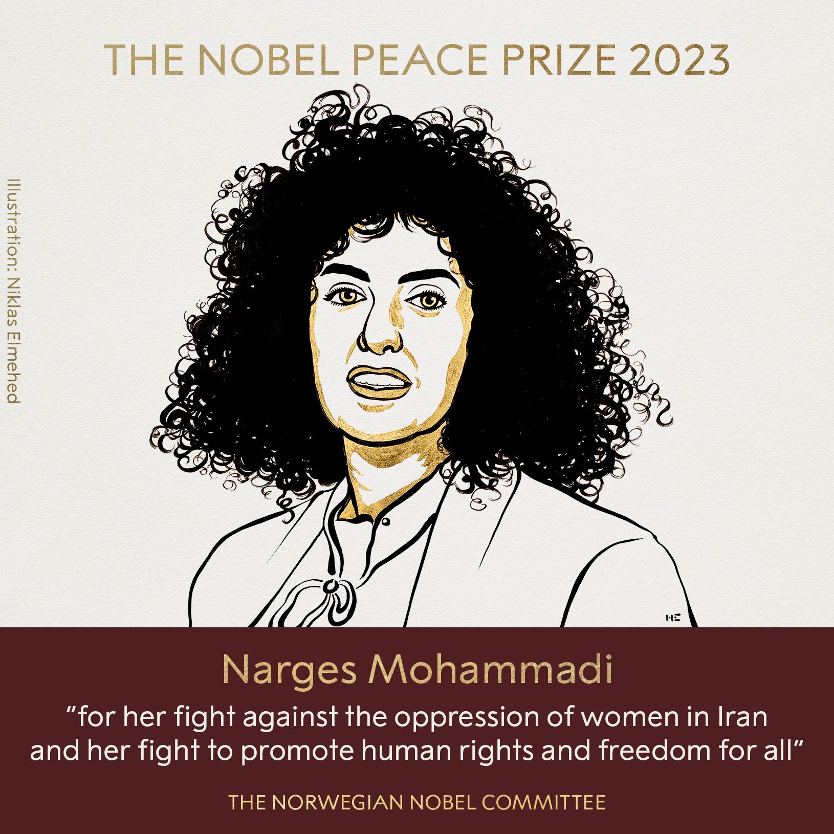 Засуджена іранська правозахисниця Мохаммаді отримала Нобелівську премію миру