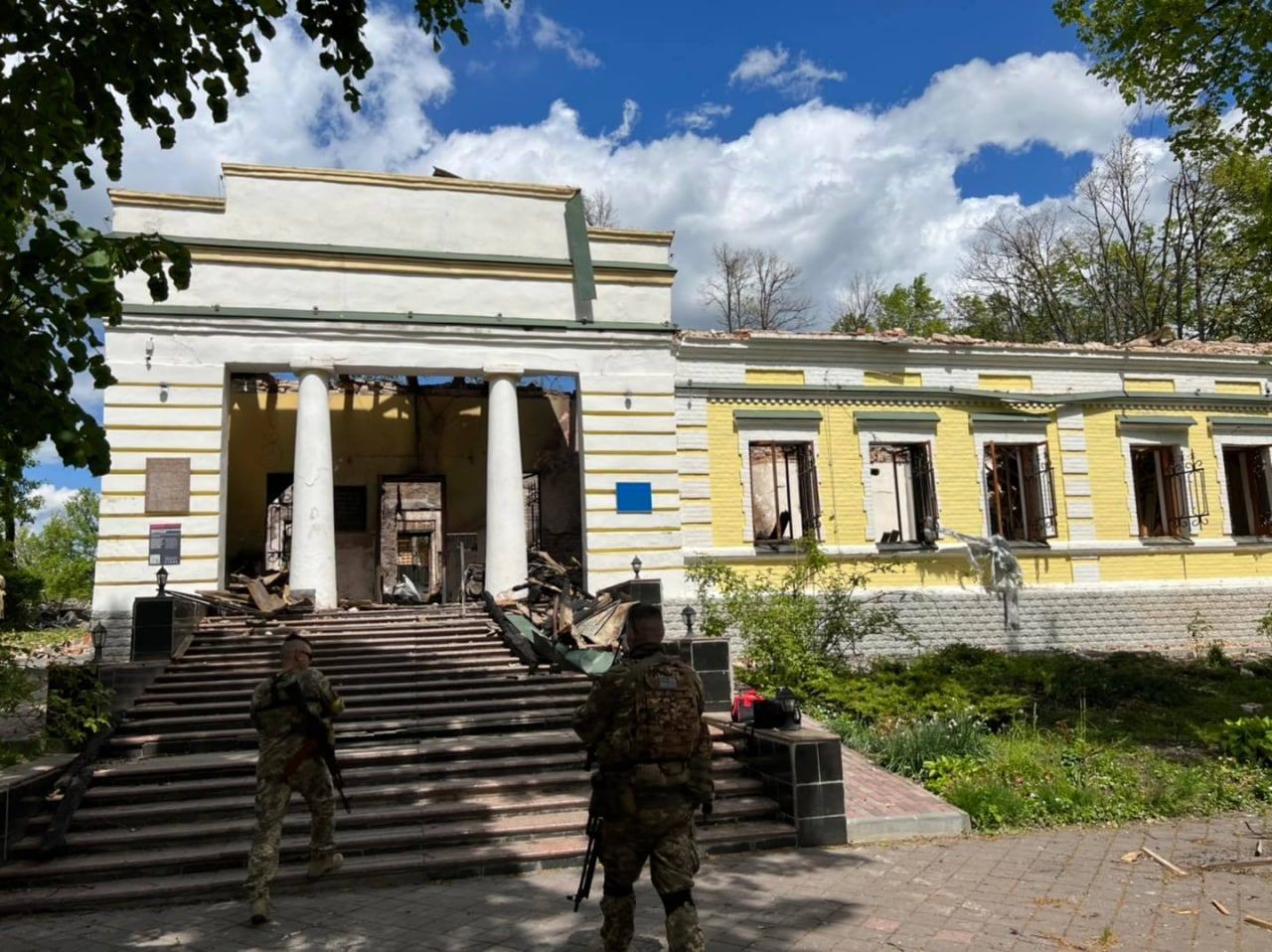 Харківський Палац праці вражає масштабом руйнувань.