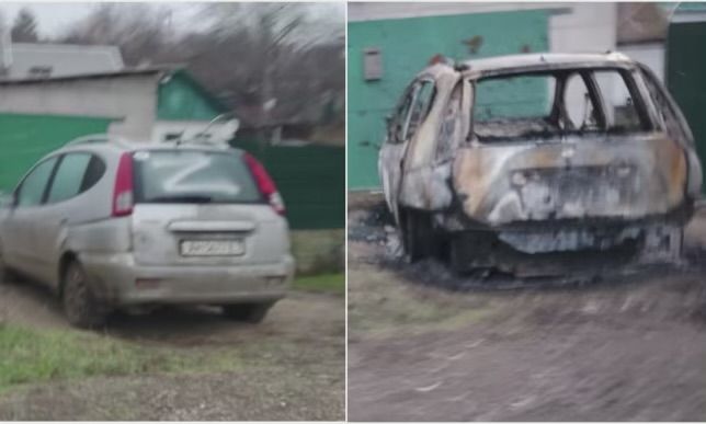 У Маріуполі партизани підірвали автівку з російським офіцером