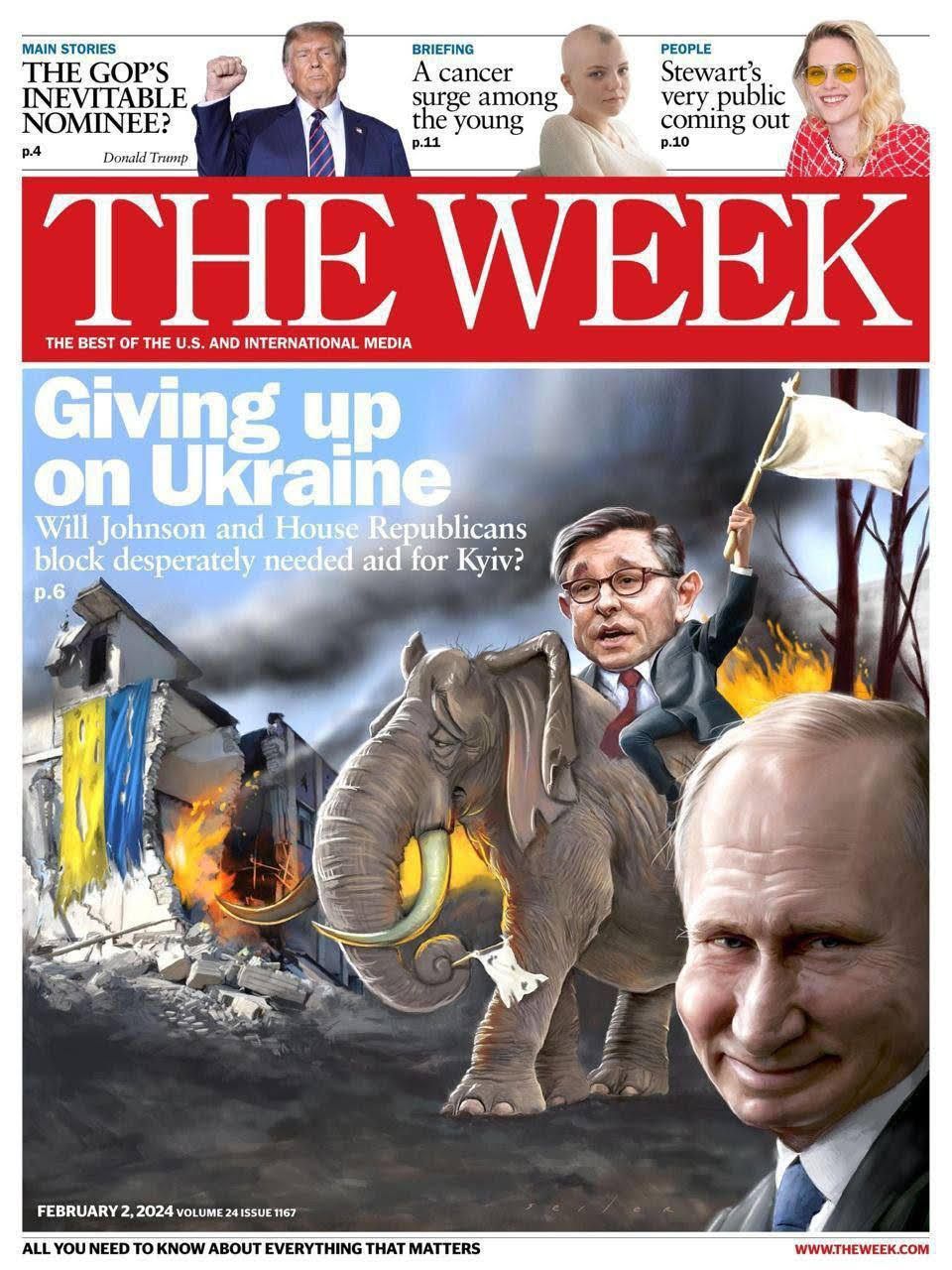 Британський журнал The Week: Відмова від України.