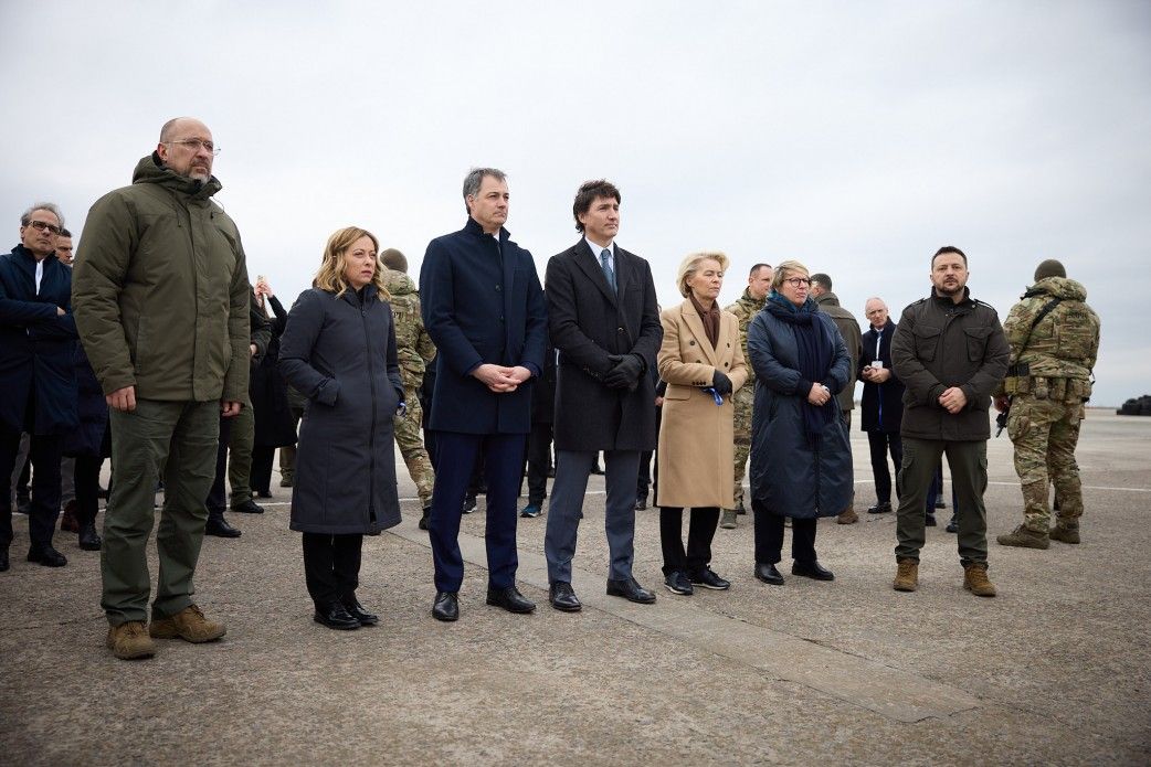 Лідери Італії, Бельгії, Канади та ЄС у Гостомелі.