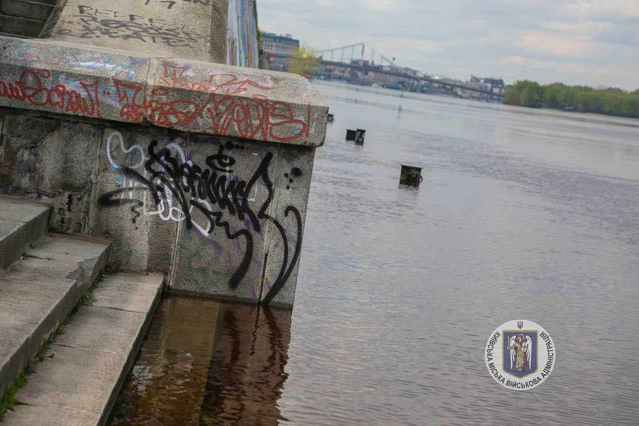 Примхи природи: на півдні України – «брудний» дощ, у Києві – рекордний рівень води у Дніпрі, фото