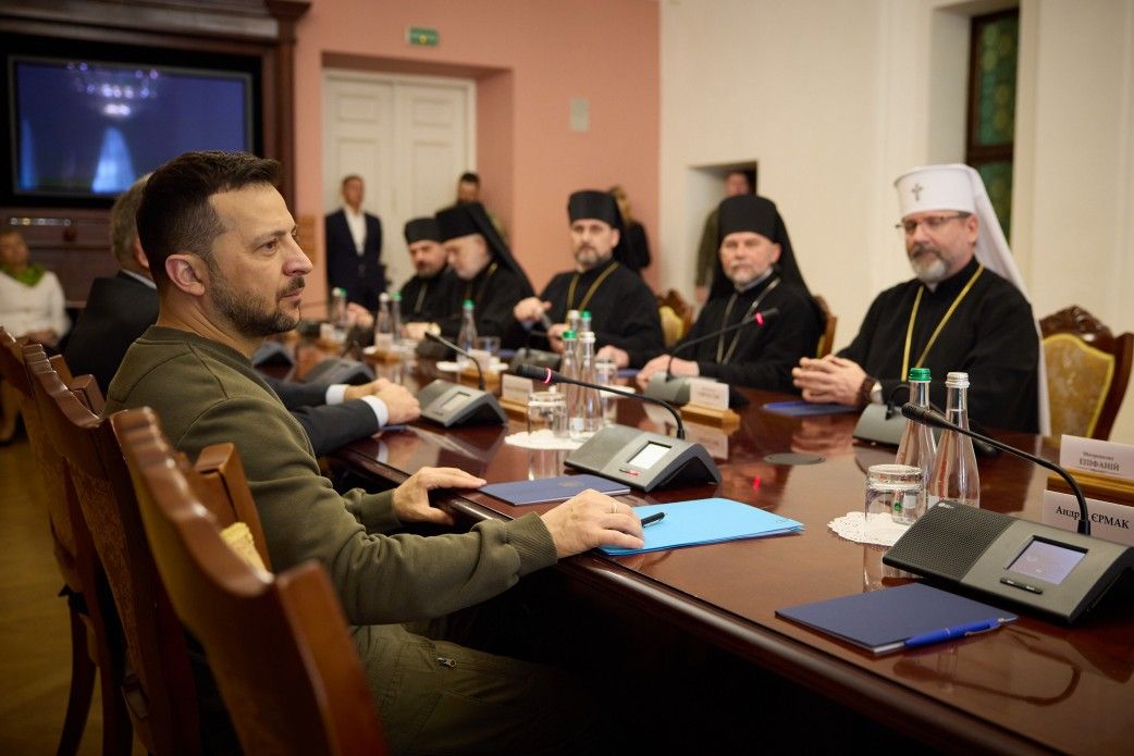 Президент подякував єпископату ПЦУ та УГКЦ за підтримку українців на фронті й у тилу.