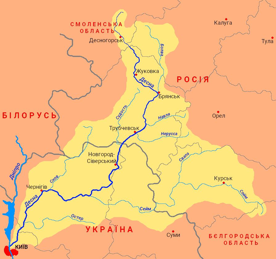 Дніпру реально загрожує забруднена росіянами Десна.