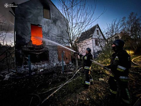 Наслідки нічної атаки рашистів на Київщину.