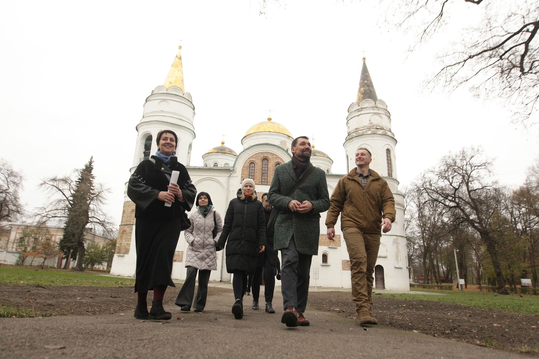 Микола Точицький під час візиту до заповідника.