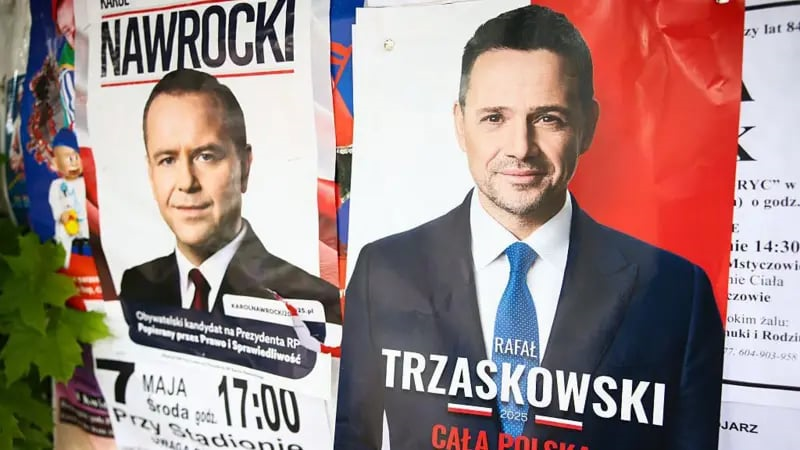 Тшасковський проти Навроцького. Другий тур виборів президента Польщі відбудеться 1 червня