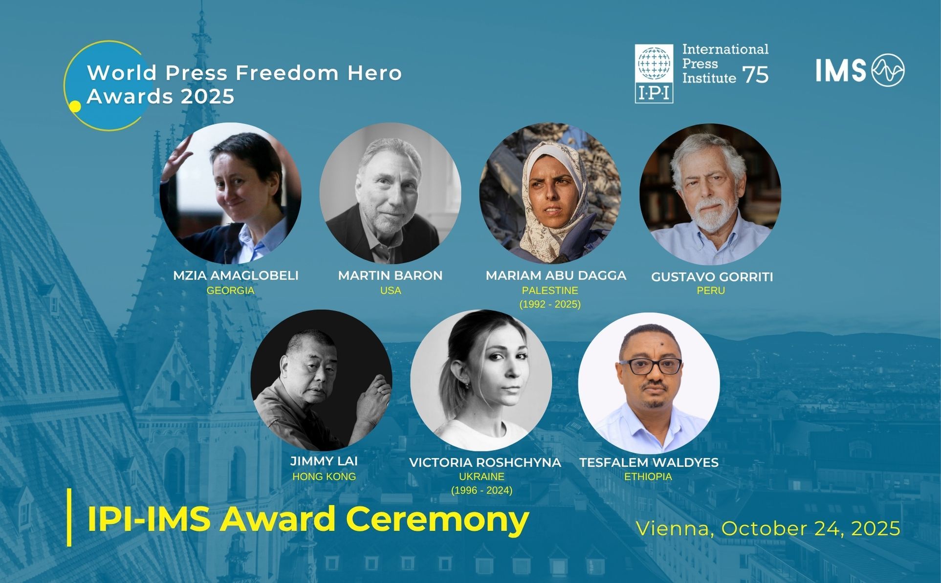 «Герой свободи преси»: Рощина серед семи видатних журналістів - лауреатів міжнародної премії