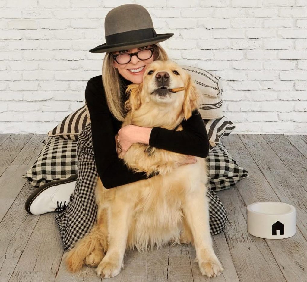 Даян Кітон та її улюбленець Реджі.