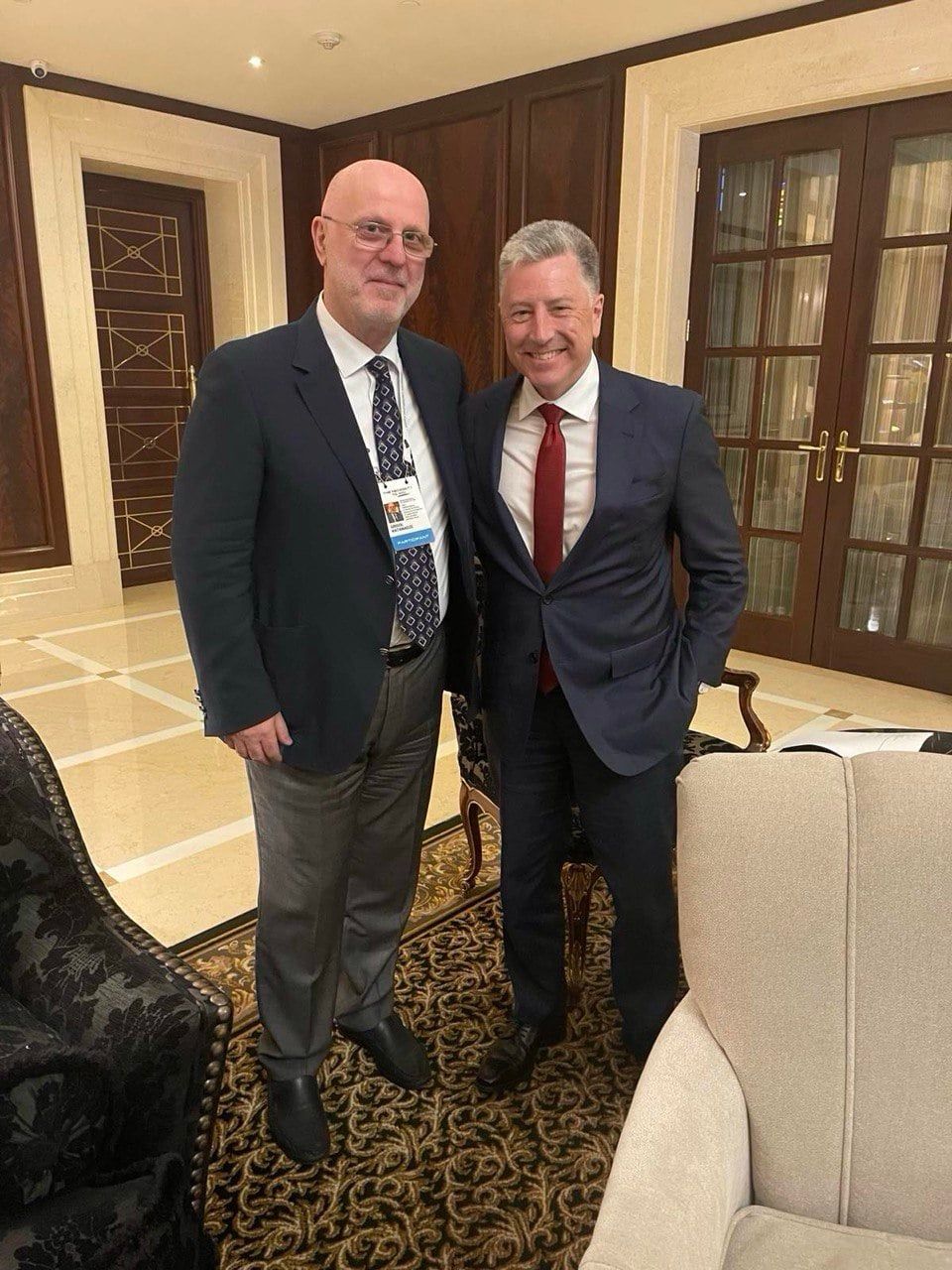 Грігол Катамадзе із Куртом Волкером.