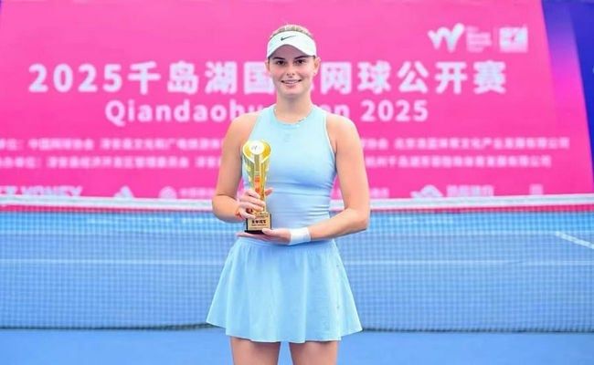 Титул на турнірі ITF у Цяньдаоху став для Катаріни Завацької десятим у кар’єрі.