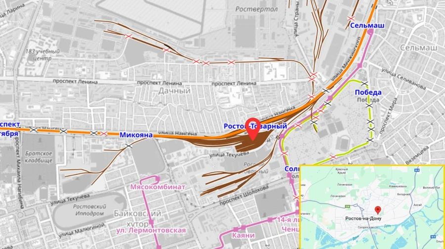 У Ростові-на-Дону партизани знищили електровоз військових вантажів – «АТЕШ»