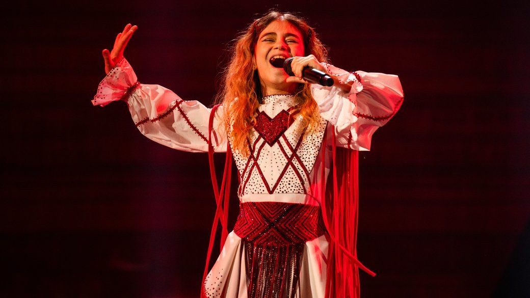 Софії Нерсесян час виступу на дитячому Євробачені-2025.