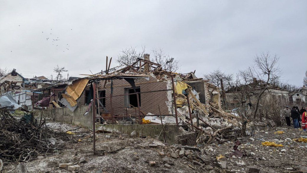 Наслідки ракетного удару по Умані 26 грудня.