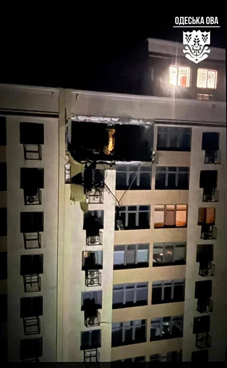Наслідки російського удару по Одещині вночі 19 січня.