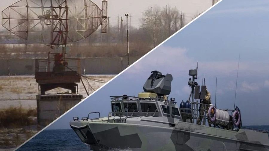 Українська армія гарно попрацювала: на фото знищені транспортно-десантний катер та РЛС окупантів