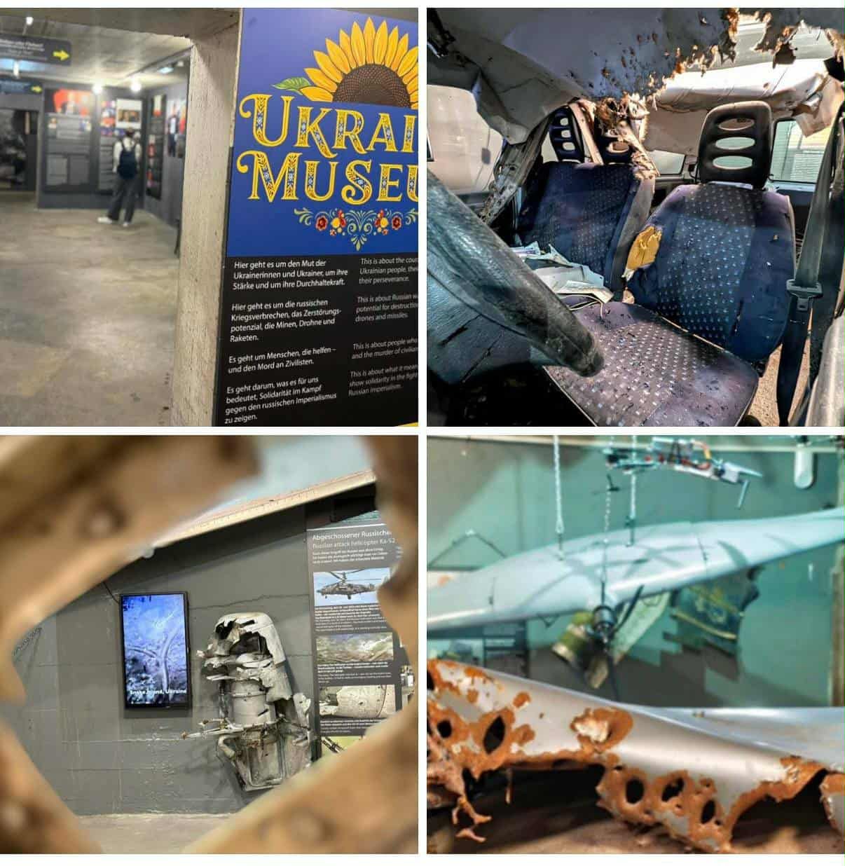Це єдиний музей у світі за межами України, який так безпосередньо зображує фізичну реальність цієї війни.
