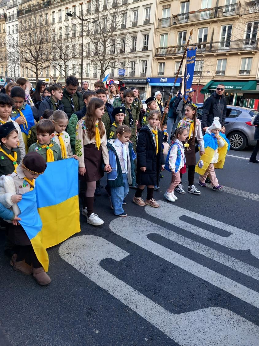 В усіх великих містах Франції відбулися маніфестації підтримки України