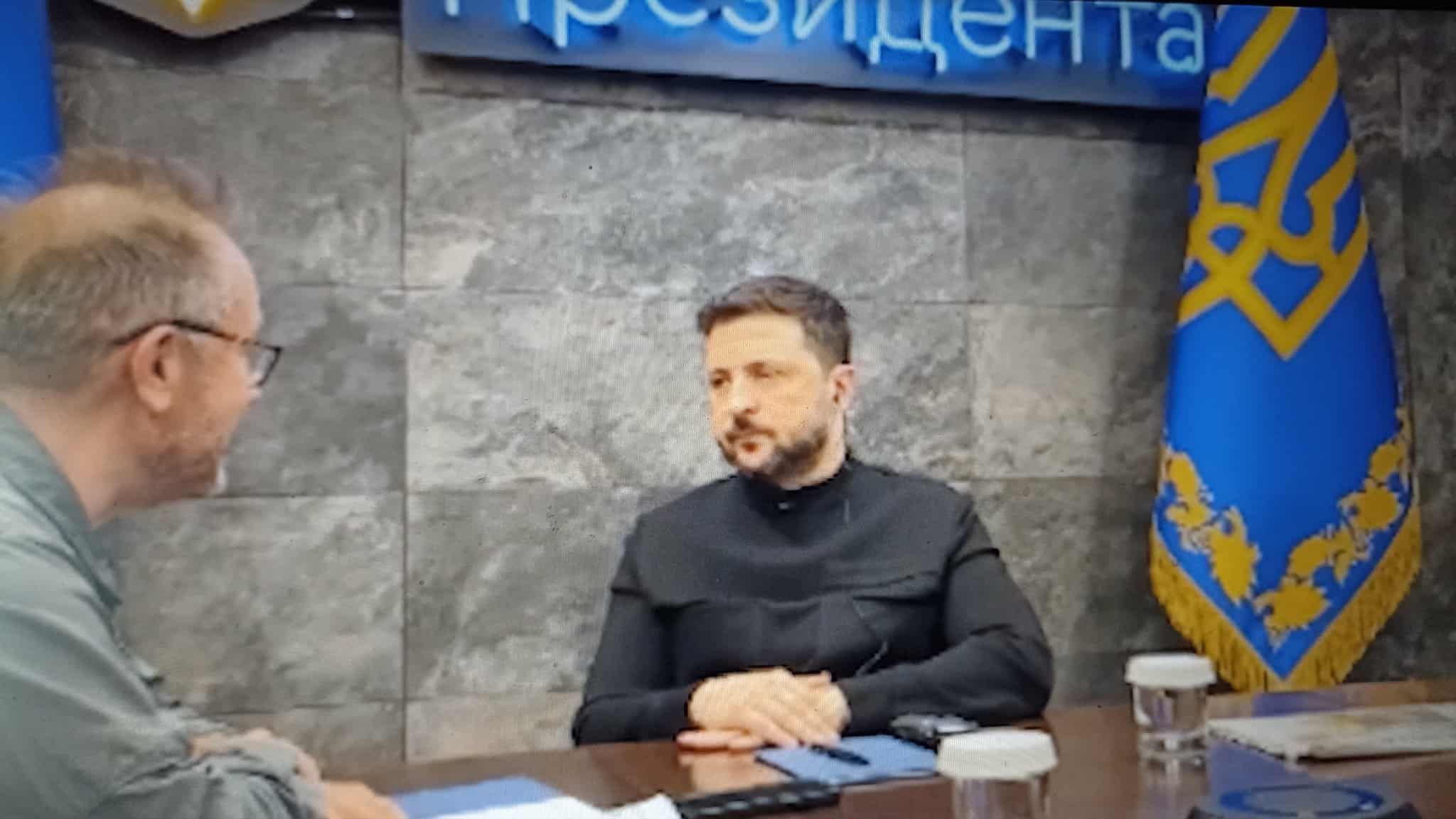 Володимир Зеленський під час інтерв'ю італійському виданню Сorriere Della Sera.