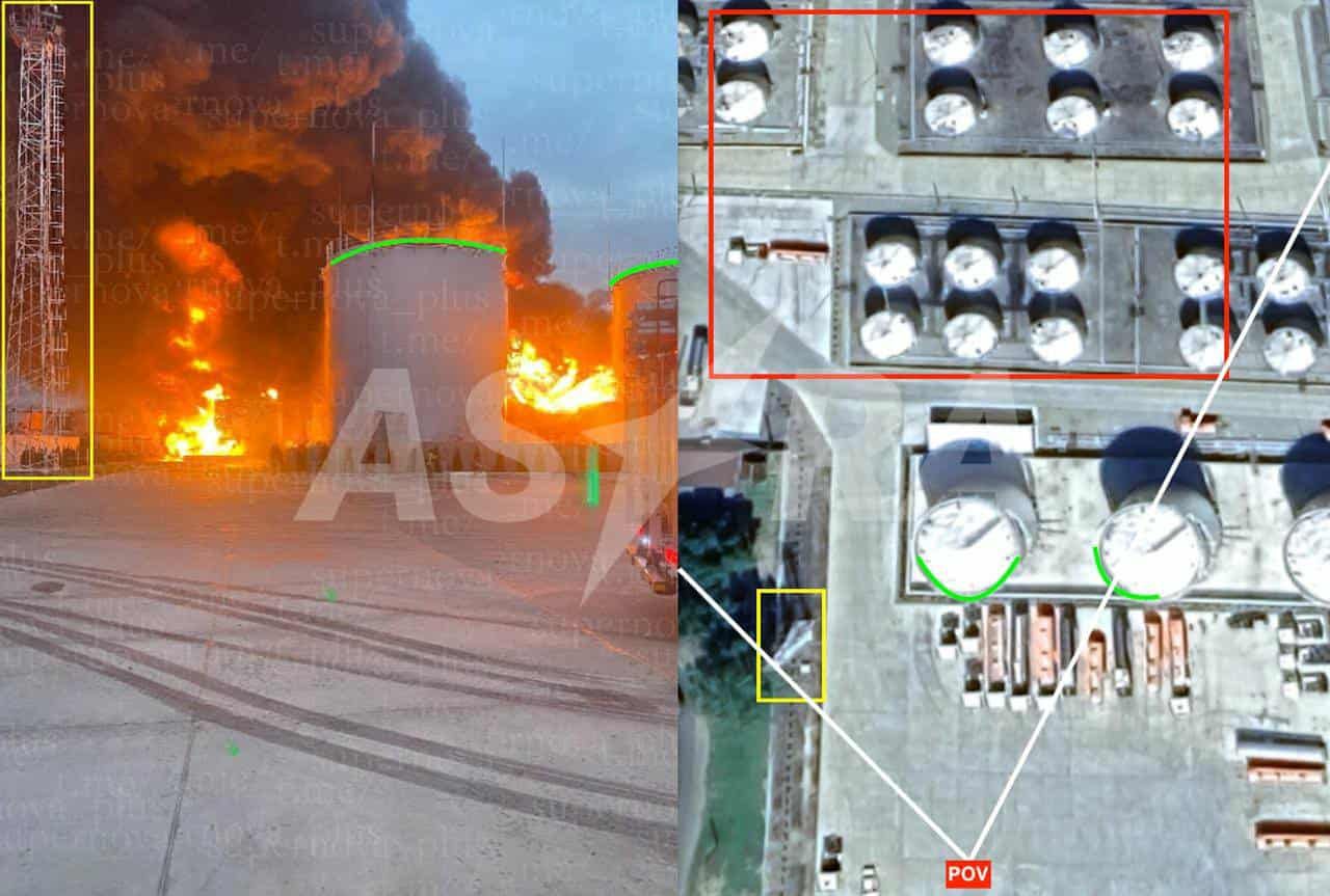 У Краснодарському краї після атаки дронів горить нафтобаза.