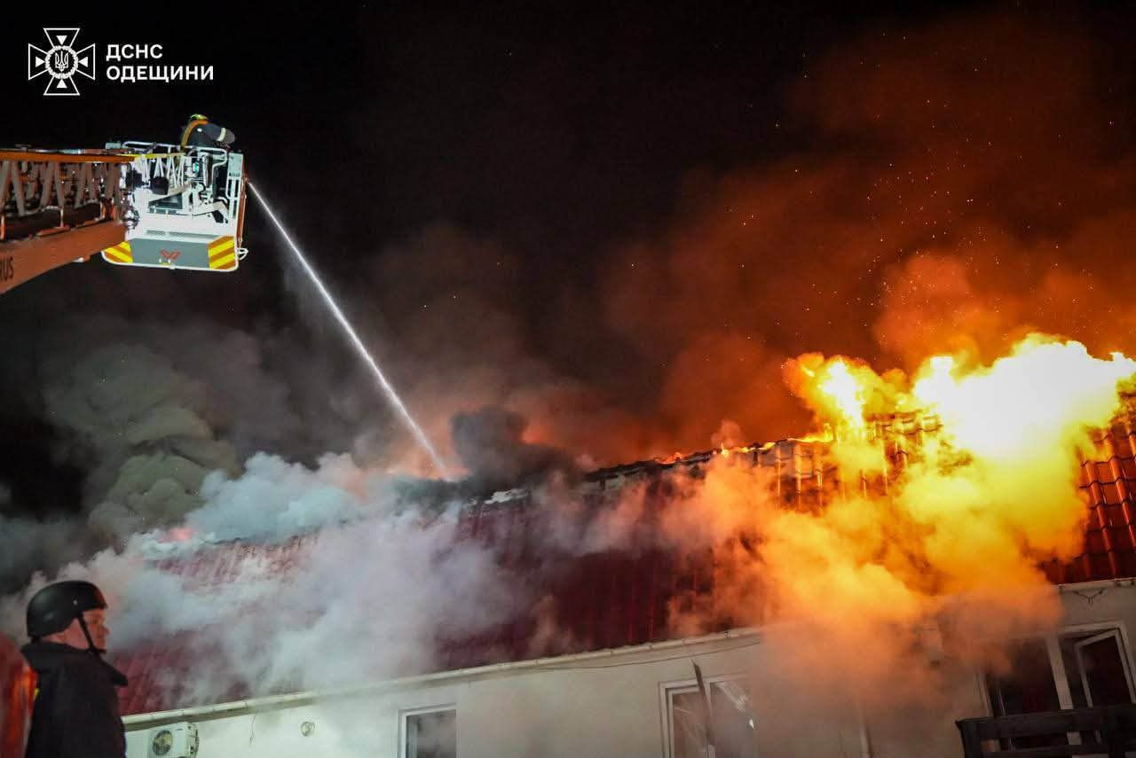 Наслідки нічного обстрілу Одеси рашистами.