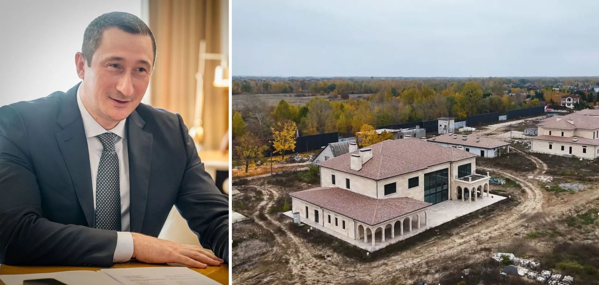 Упродовж 2021-2025 років підозрювані Чернишов та інші відмили понад 460 млн грн шляхом зведення котеджного містечка у с. Козин.