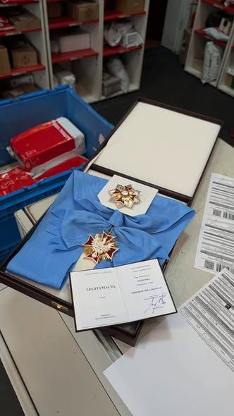 Орден Білого орла перед відправкою на Новій Пошті до канцелярії Навроцького.