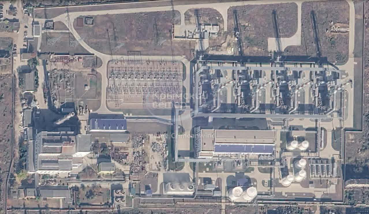 Сакська ТЕЦ, що зазнала нападу, має значні пошкодження.