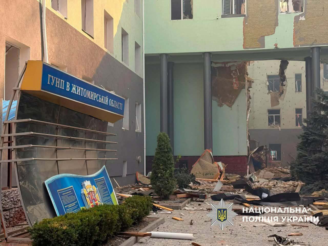 Житомир зазнав цинічної атаки російських військ - ворог завдав ударів безпілотниками типу «Бандероль».